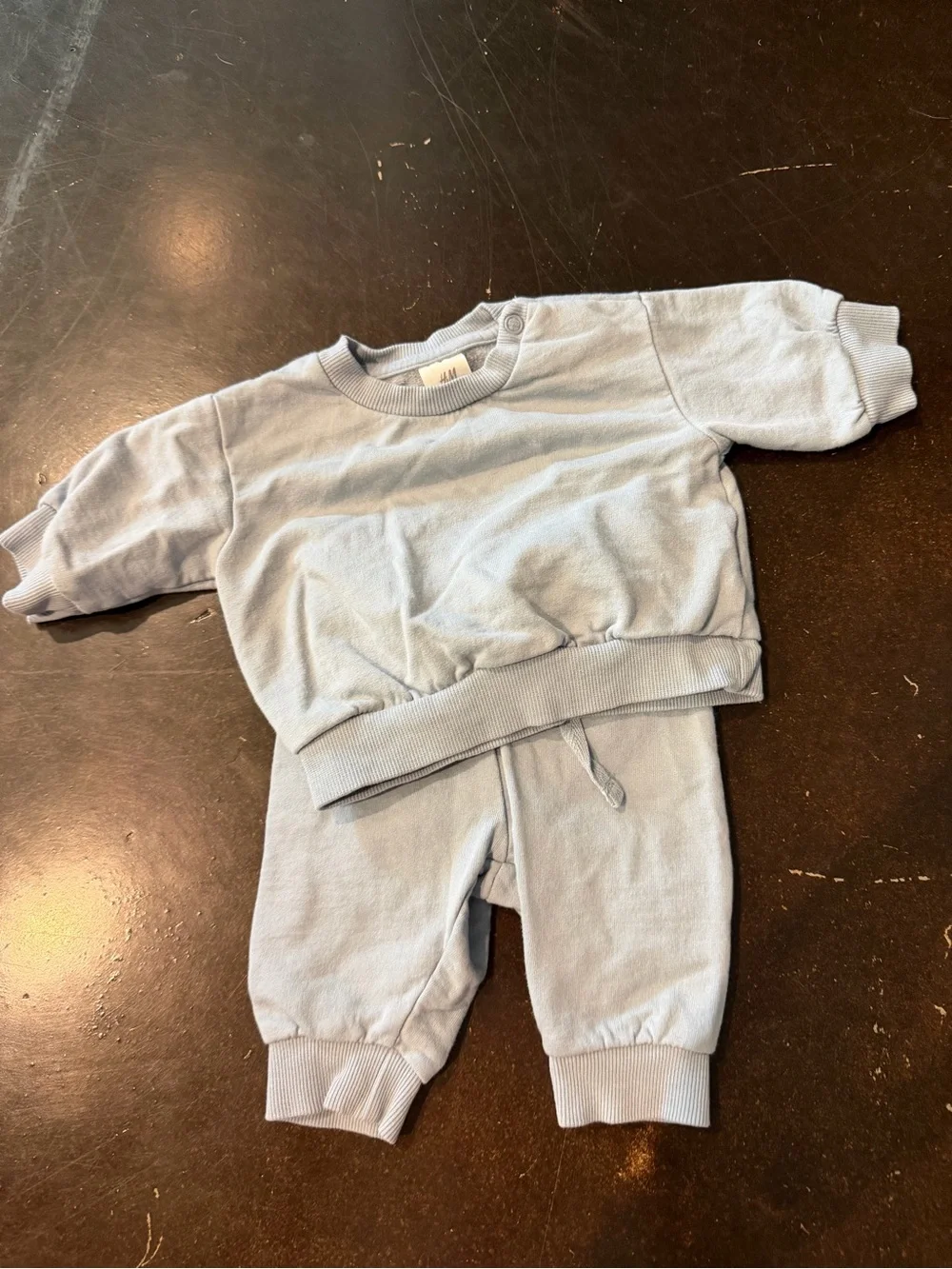 H&M Light Blue Sweatshirt & Jogger Set